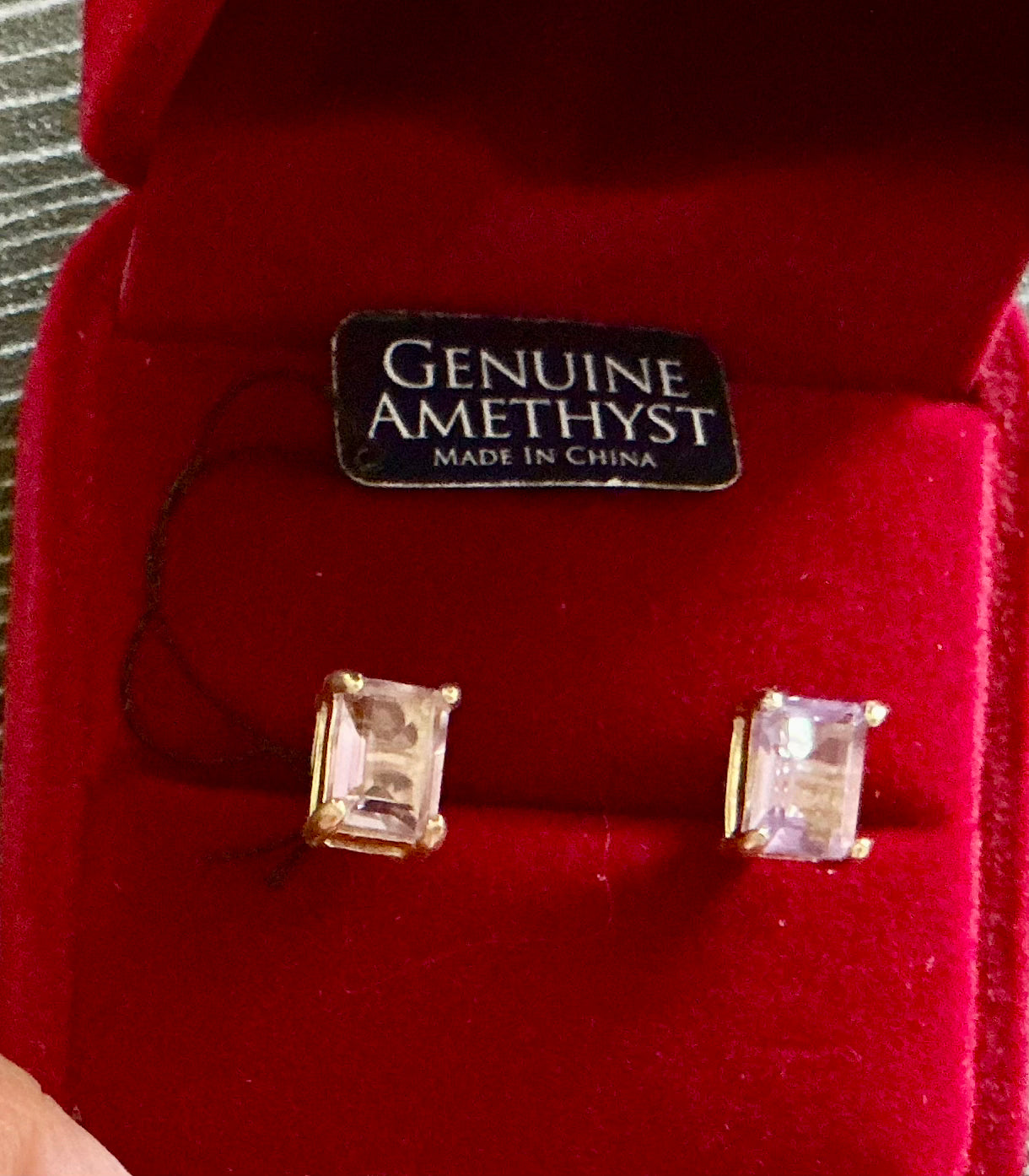 Genuine Amethyst Earrings