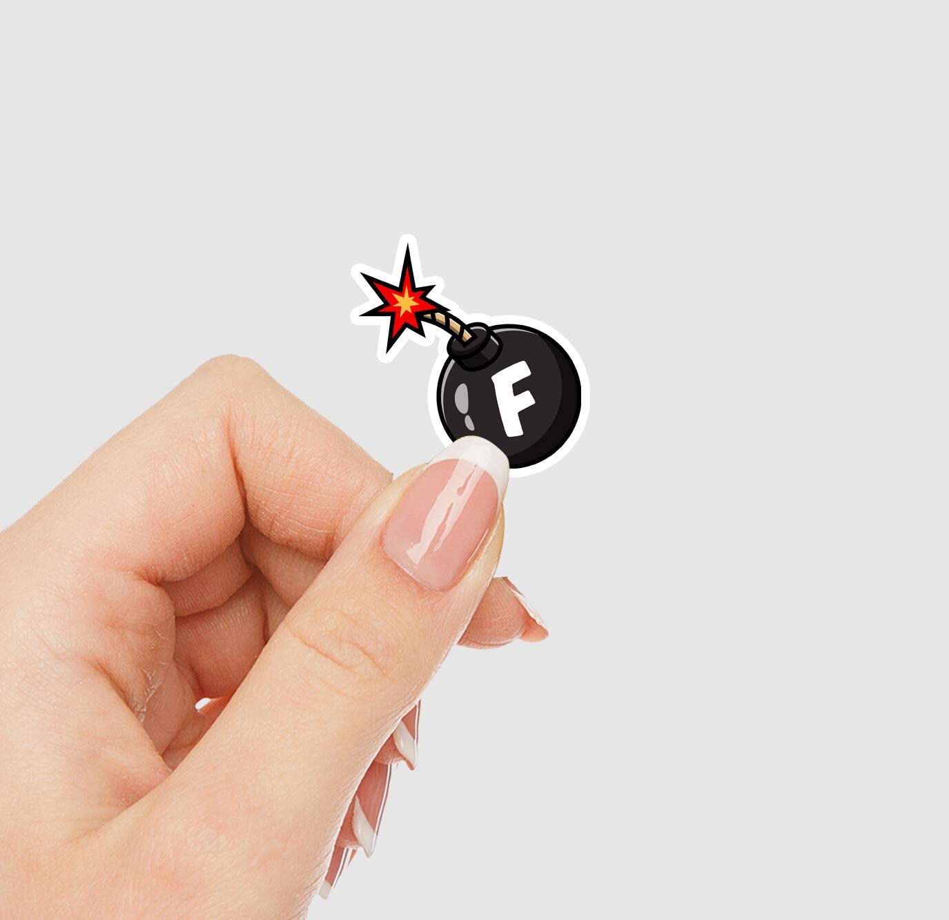 F Bomb Vinyl Sticker