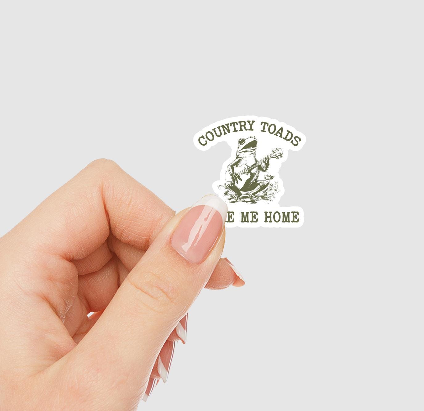 Country Toads Take Me Home Vinyl Sticker