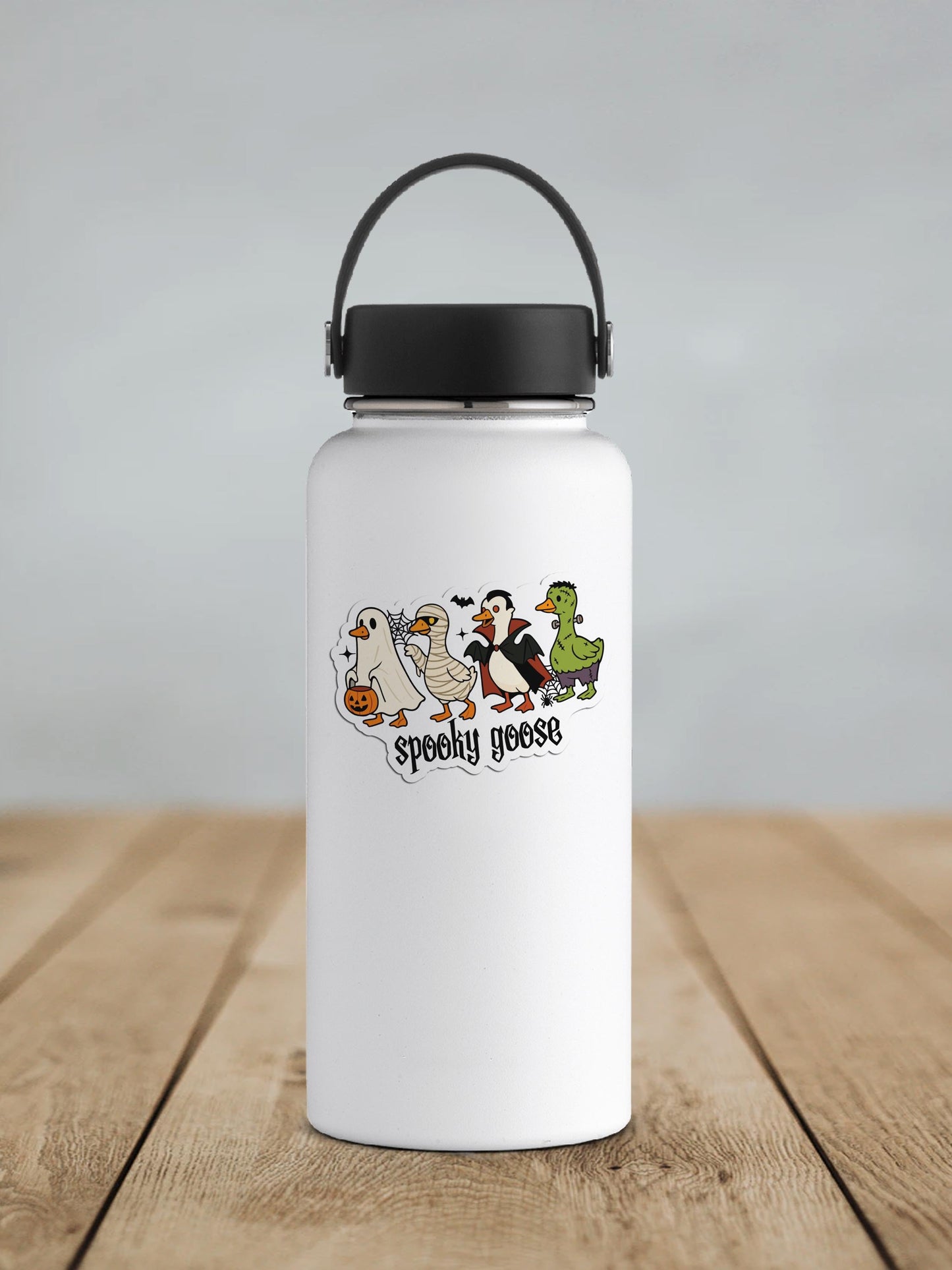 Spooky Goose Halloween Vinyl Sticker
